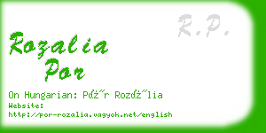 rozalia por business card